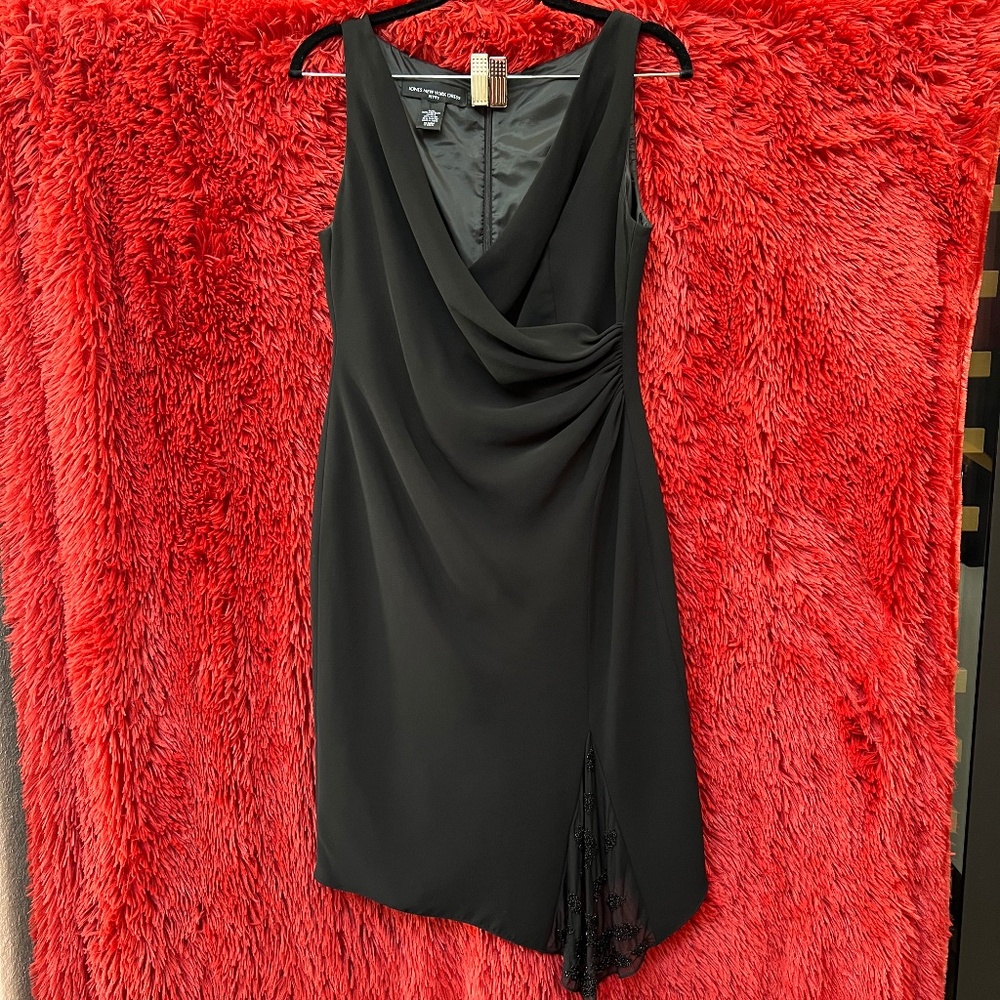 Jones New York, Women's Black Cocktail dress, Petite